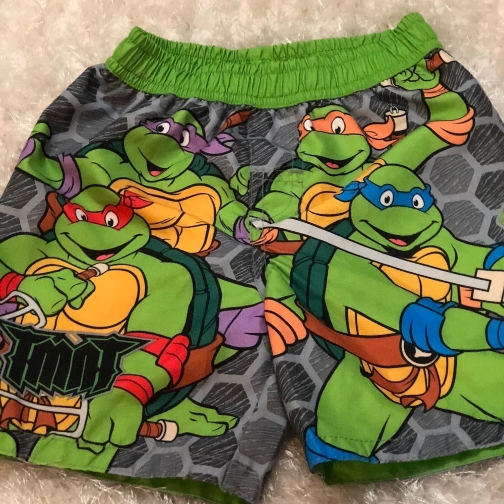 🔥🎉👶🐻🙉💥🎉🔥mutant ninja turtle 🐢 swim shorts
